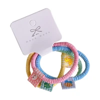 lovely candy color card wow rubber band hair band head rope rubber band sweet student hair rope headdress stationery binding