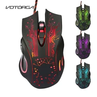 Ergonomic Wired Gaming Mouse 5500DPI Adjustable Buttons LED Backlit Professional Gamer Mice Computer Mouse for Laptop
