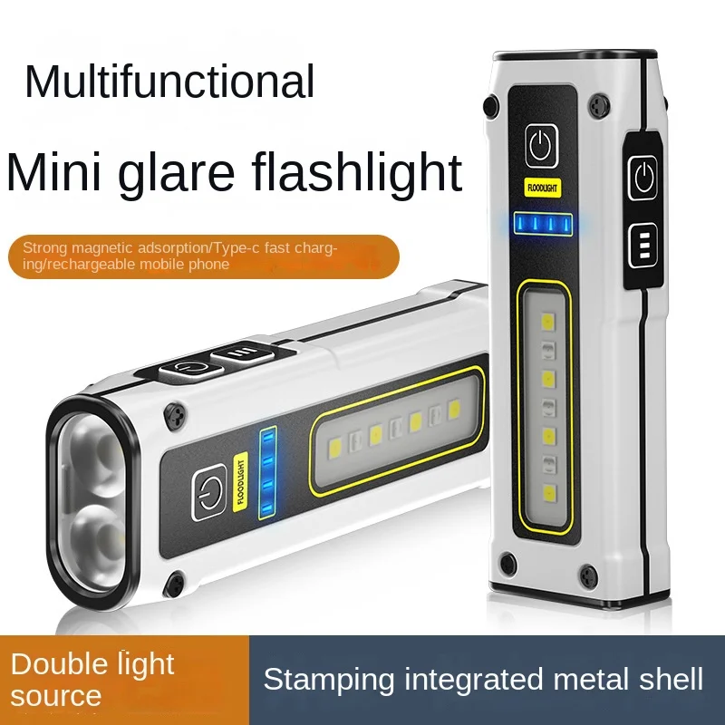 18650mah Light Portable Flashlight High Power USB Rechargeable Zoom Highlight Tactical Flashlight Outdoor Lighting LED Flash