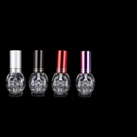 6pc 8ml round perfume bottle glass spray bottle mini empty beauty cosmetic containers portable refillable travel spray atomizer
