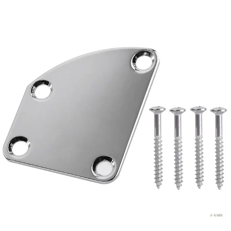 

M5TC Guitar Metal Neck Plates with Screws for Electric Guitars, Guitar Parts Repair