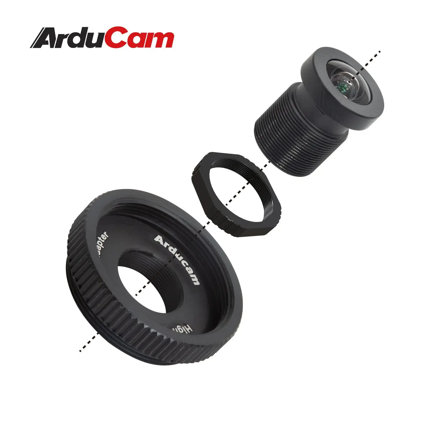 Комплект объективов Arducam 90 градусов M12 для камеры Raspberry Pi HQ широкоугольный