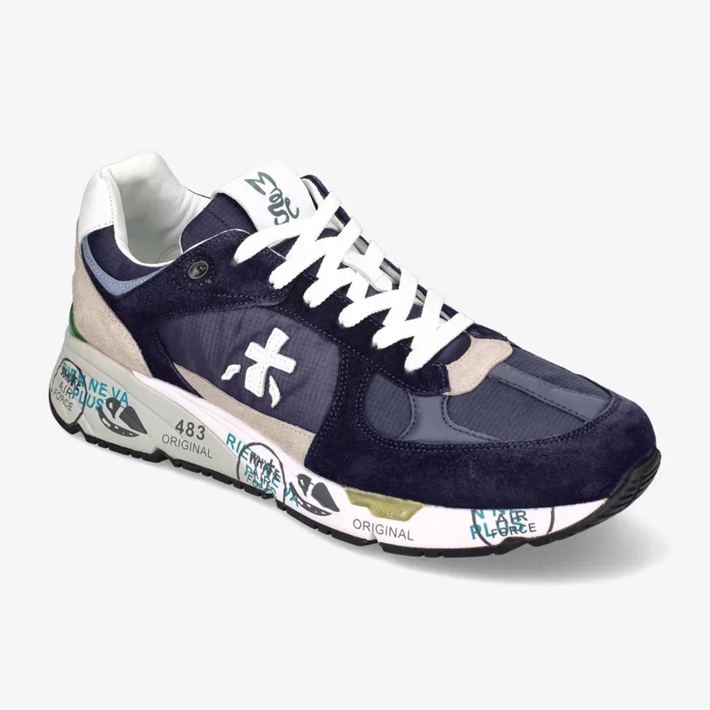 PREMIATA Мужская модная легкая роскошная замшевая повседневная спортивная обувь в