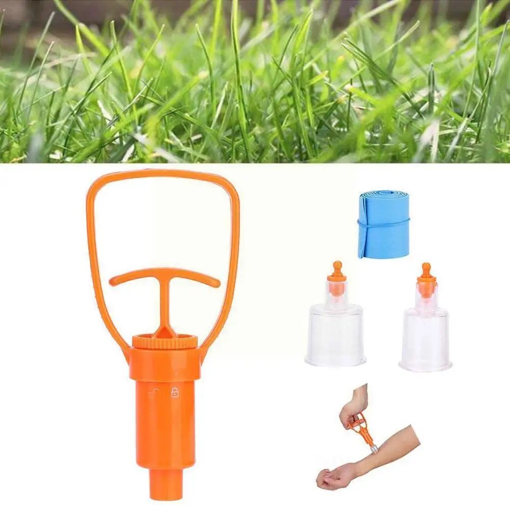 

Outdoor Emergency Snake Insect Bite First Aid Kit Wild Bites Detox Venomous Bee Pump Vacuum Kit Survival Rescue Extractor P4Z6