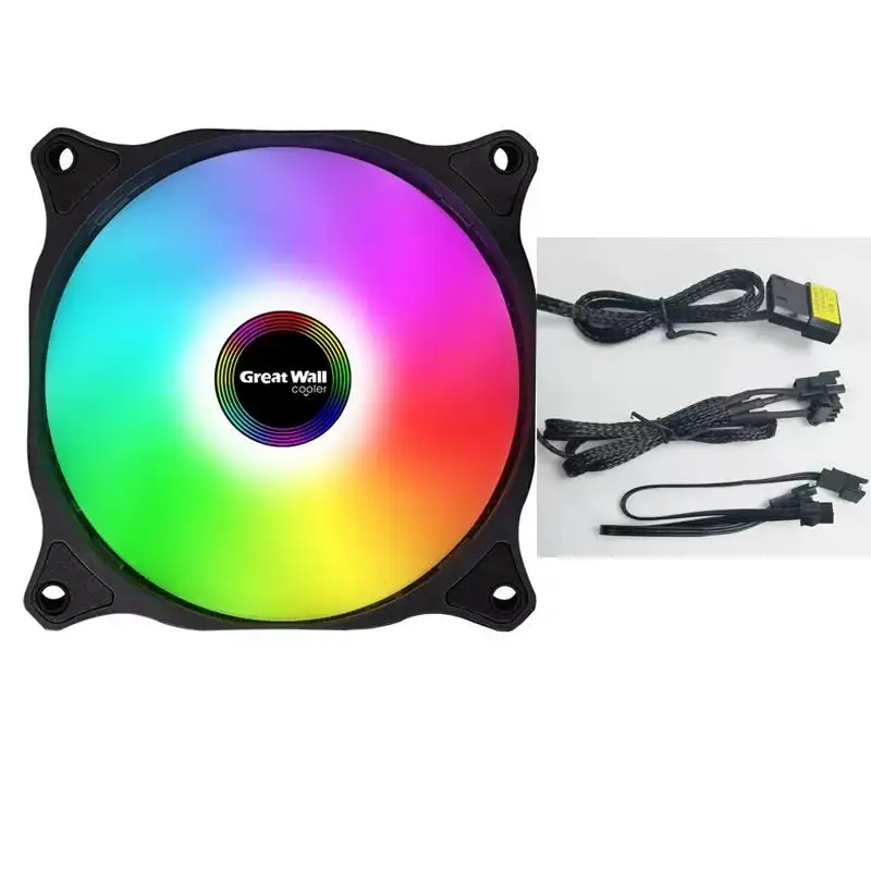 

Great Wall Battle Dragon ARGB Chassis Fan 12cm Desktop Fan 5V 3-pin ARGB Synchronous Silent CPU Fan