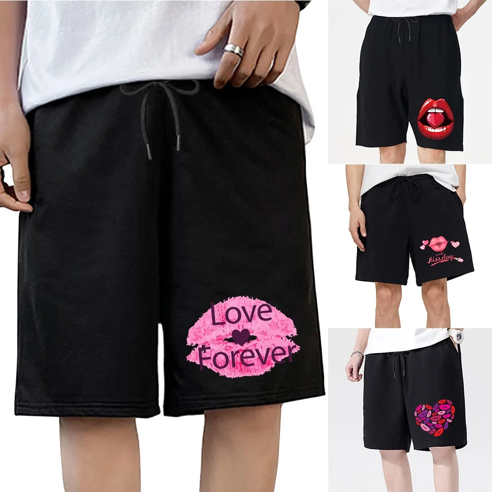 

Шорты мужские с принтом рот, повседневные Модные дышащие удобные, на шнуровке, пляжные спортивные, лето