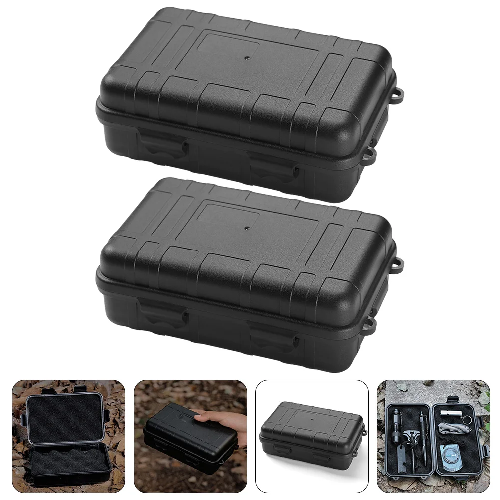 2 шт. контейнер для набора выживания чехол уличных инструментов прочные