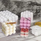 3D форма для кубической свечи, форма для самостоятельного изготовления искусственных свечей, соевые свечи, формы для ароматического мыла, форма для свечи и воска, форма для свечей
