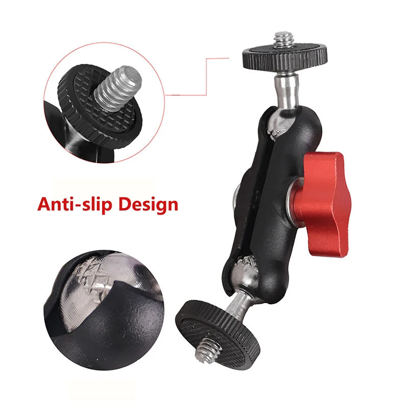 Крепление для камеры Gopro Super Clamp с двойной шаровой головкой, держатель Magic Arm, кронштейн для Go Pro Hero Insta360 DJI, аксессуары (art.: 3920d0ccfc3cd) - 3920d0ccfc3cd