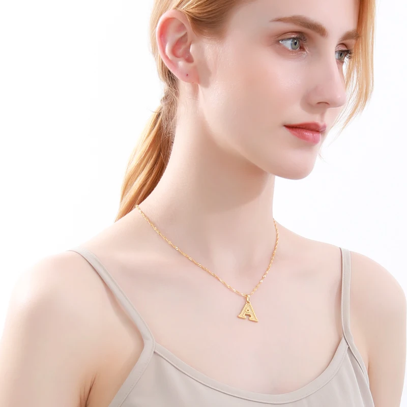 

Alphabet Necklace A-Z Letter Initial Necklace For Women Men Gold Stainless Steel Chain Choker Pendant Necklace Jewelry Wholesale