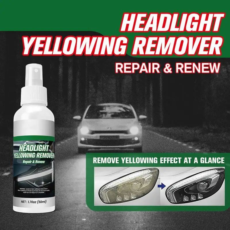 Спрей для восстановления фар Очиститель Набор спреев линз Профессиональное