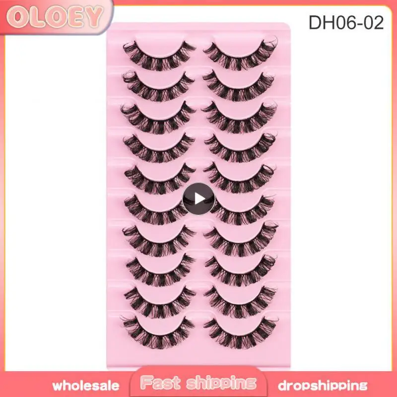 

10Pairs 3D Mink Lashes Natural Eyelashes Dramatic False Eyelashes Faux Cils Makeup Wholesale Fake Eyelash Extension Maquiagem