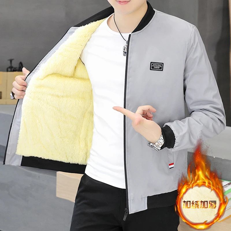 

Autumn and Winter 2023 New Men's Plush Thickened Cotton Shirt Men's Thin Slim Casual Jacket Men Long Sleeve Warm Jacket