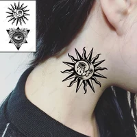 tattoo stickers waterproof temporary body art sun clying eye triangle flowers men women fake tattoos makeup