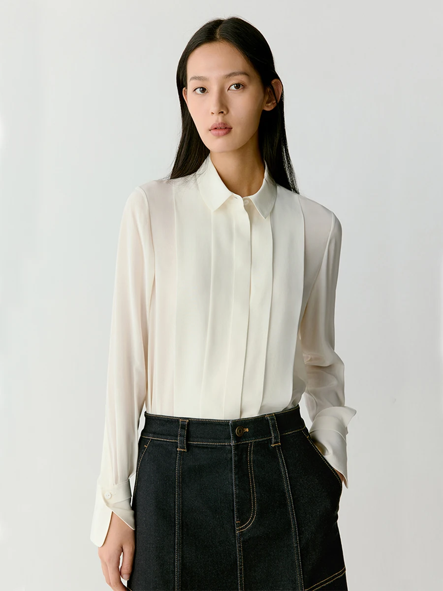 Icicle Wo Женская одежда 2024 ранняя осень новые свободные универсальные шелковые