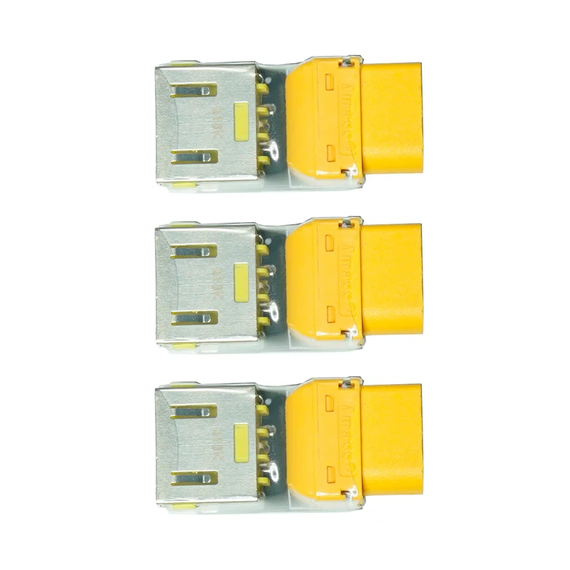 3 шт. Lenovo квадратный порт к XT60 гнездовой адаптер питания 34x15x10 мм мини-размер