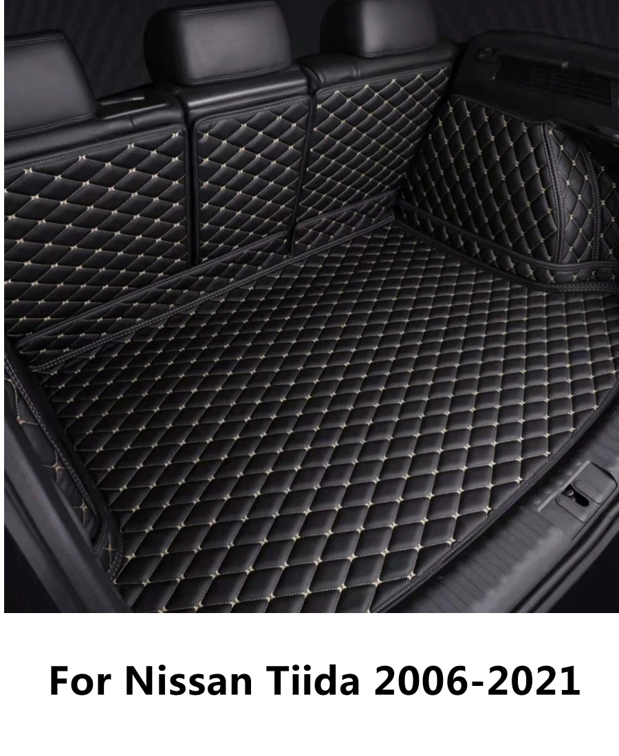 

SJ Custom Fit полный комплект водонепроницаемый автомобильный коврик для багажника автозапчасти задний поднос для багажника Накладка для Nissan ...