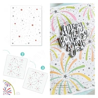 2022 arrival new fireworks metal stamps and stencil scrapbook diary decoration embossing template diy greeting card handmade