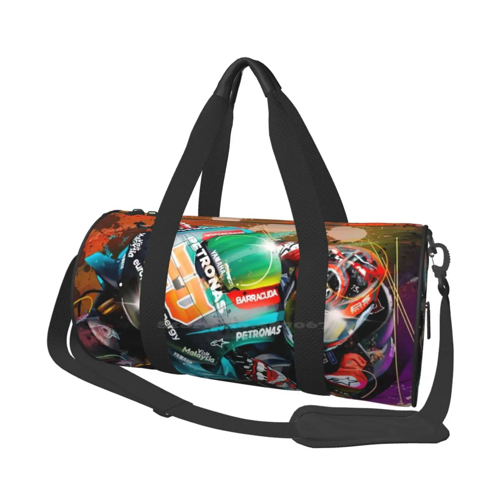 

Fabio Quadararo Graffiti Artwork Shoulder Bag Shopping Storage Bags Satchel Men Women Quadararo Motorcycle Art Wsbk Bsb Man