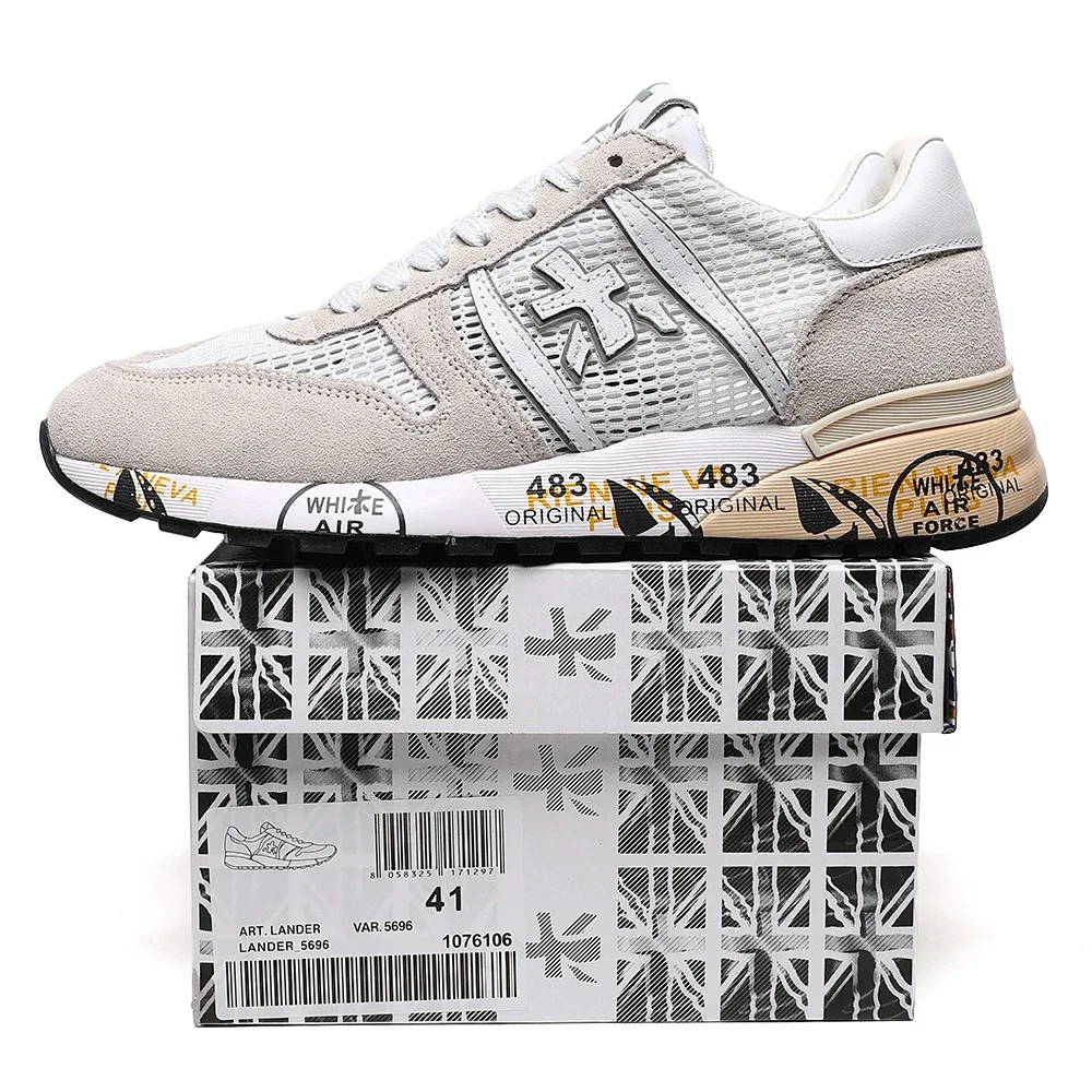 

Men's PREMIATA Shoes Fashion Lightning Skateboard Running Shoes Breathable Casual Shoes Student Couple Outdoor Sneakers Eur38-45