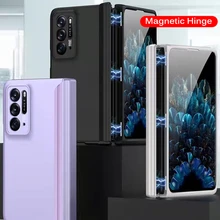 Magnetic Hinge Full Protection Case for OPPO Find N Phone Cover Matte Hard Plastic Case For Find N 5G (No Glass)