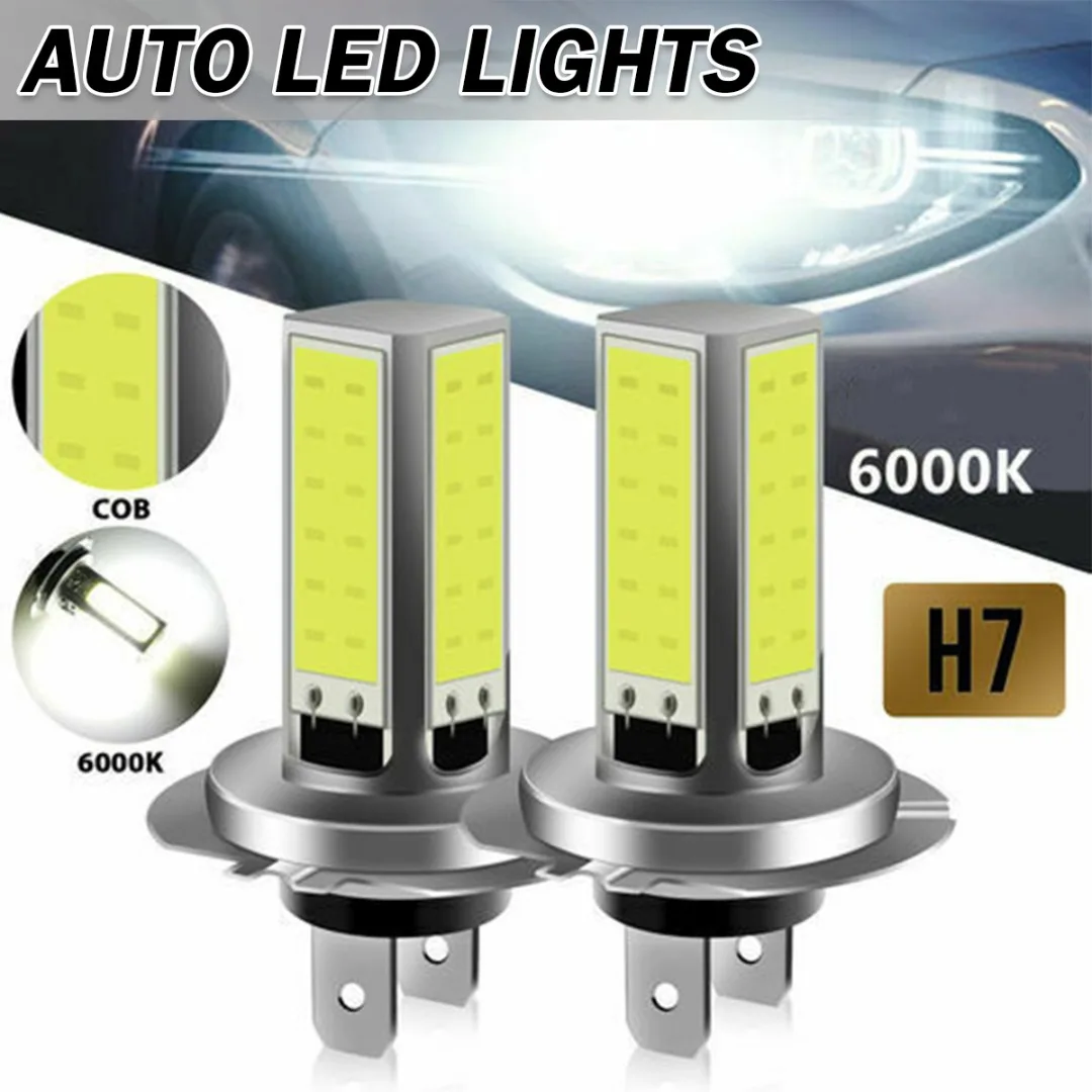 

Mayitr 2 шт. 25 Вт H7 COB светодиодный ная лампа 12 В белый 6000K Автомобильные фары суперъяркие противотуманные фасветильник s мотоциклетные фары