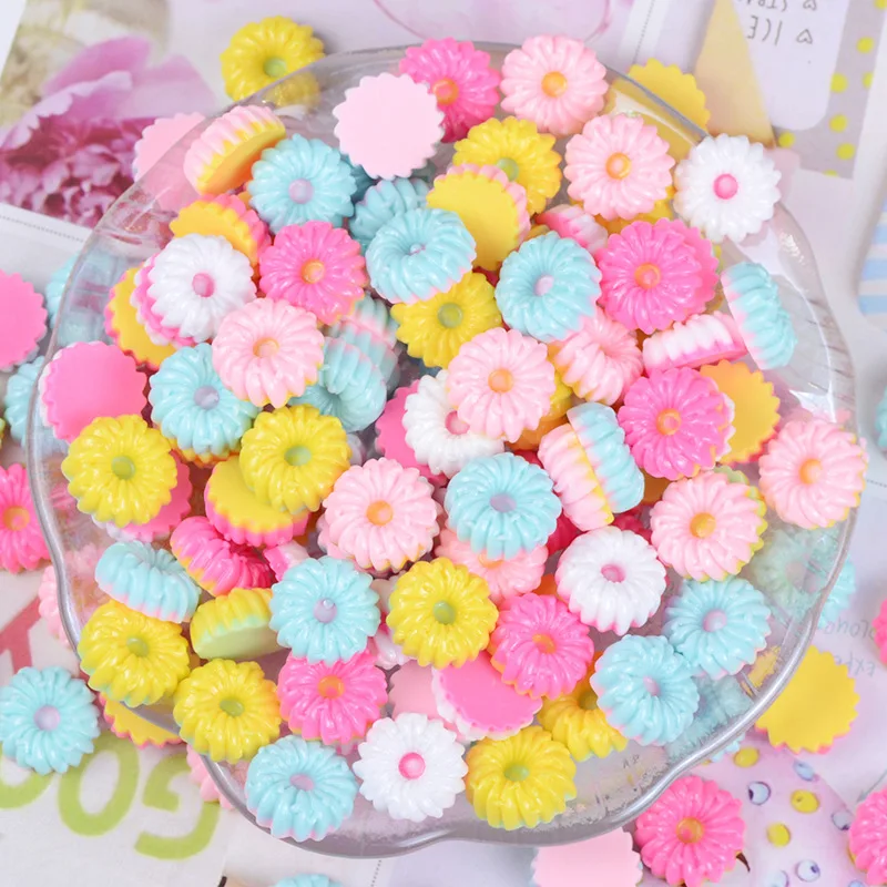 10 шт. кабошон из смолы с плоской задней поверхностью каваи Имитация пищевых