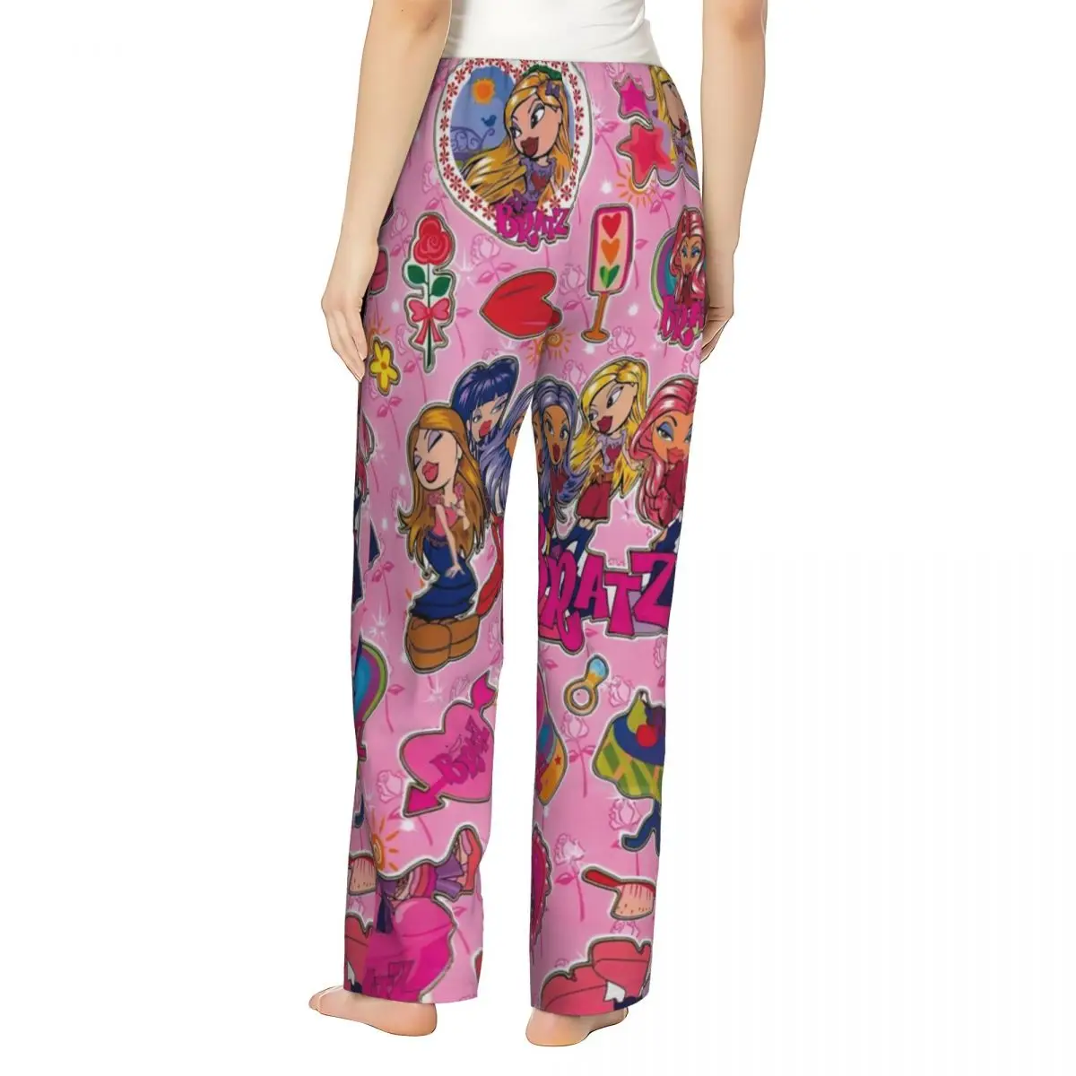 Женская пижама-коллаж с карманами для сна