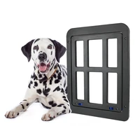 Lockable Plastic Pet Dog Cat Kitty Door for Screen Window Security Flap Gates Pet Tunnel Dog Fence Dropshipping For Puppy Dog
