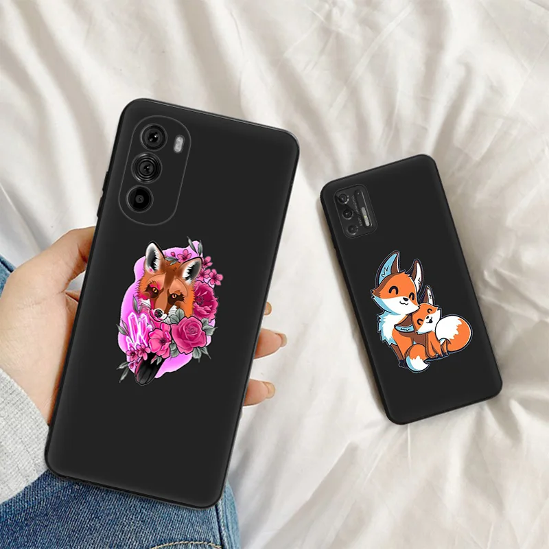 Черный матовый чехол для телефона Motorola Moto G50 G73 G53 G72 G52 G30 G31 G60 G71 G22 G9 G60S мягкий с