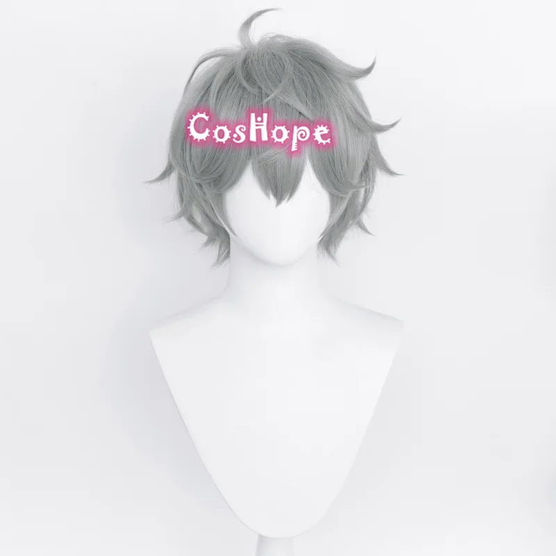 Izumi Sena Косплей Парик Короткий 33 см Серый Аниме Парики Термостойкие Синтетические