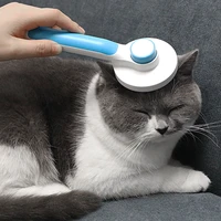 self cleaning slicker removes hairs soft brush comb cat hair cleaner beauty products grooming massage brush for dog cat supplies