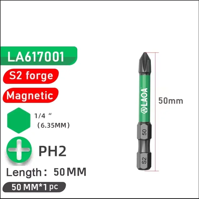 

LAOA Крестовая отвертка S2 PH2