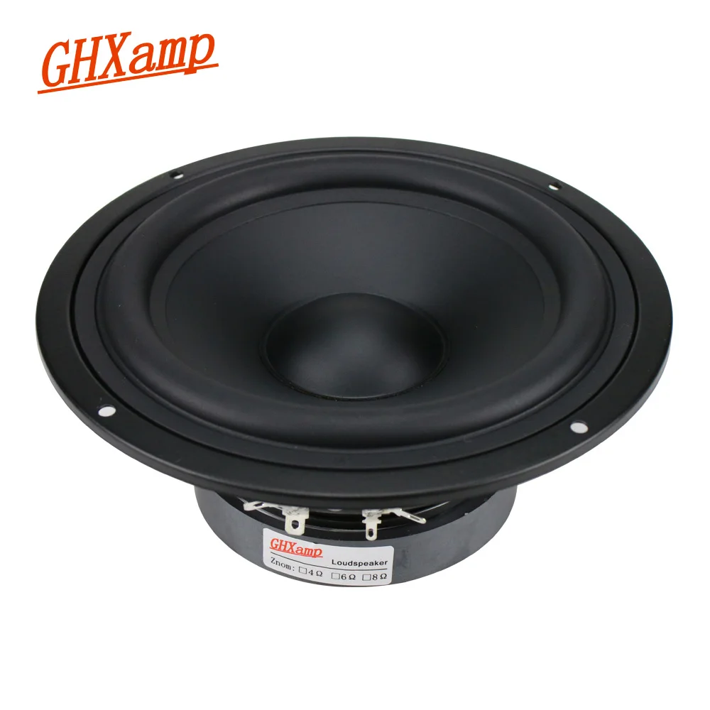 Фото GHXAMP 7-дюймовый (178 мм) среднечастотный динамик 130 Вт Hi-Fi для домашнего кинотеатра, глубокий бас, резиновый подвес, 1 шт. №1