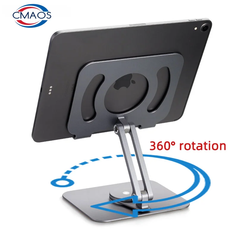 

CMAOS металлический держатель для планшета Портативный Гибкий складной держатель для Ipad Air Pro 12 Pad Xiaomi Samsung Kindle аксессуары