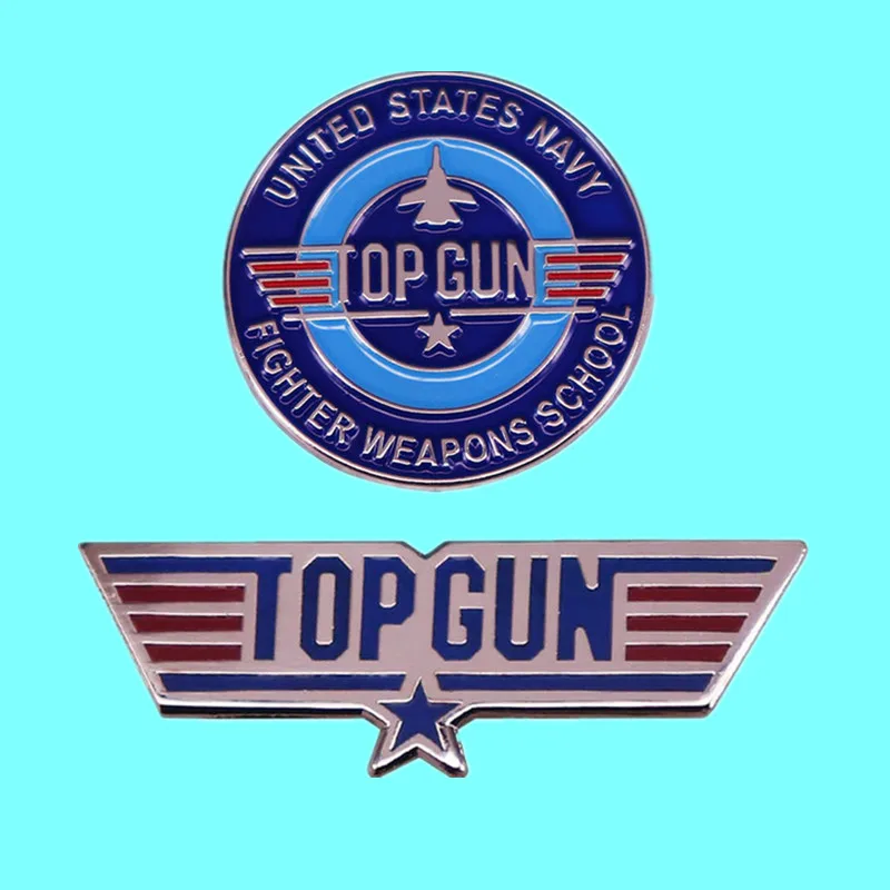 

Top Gun: Maverick Movie Airplane Brooch Metal Enamel Badge Lapel Shirt Hat Pin Fashion Friend Jewelry Accessories Gift