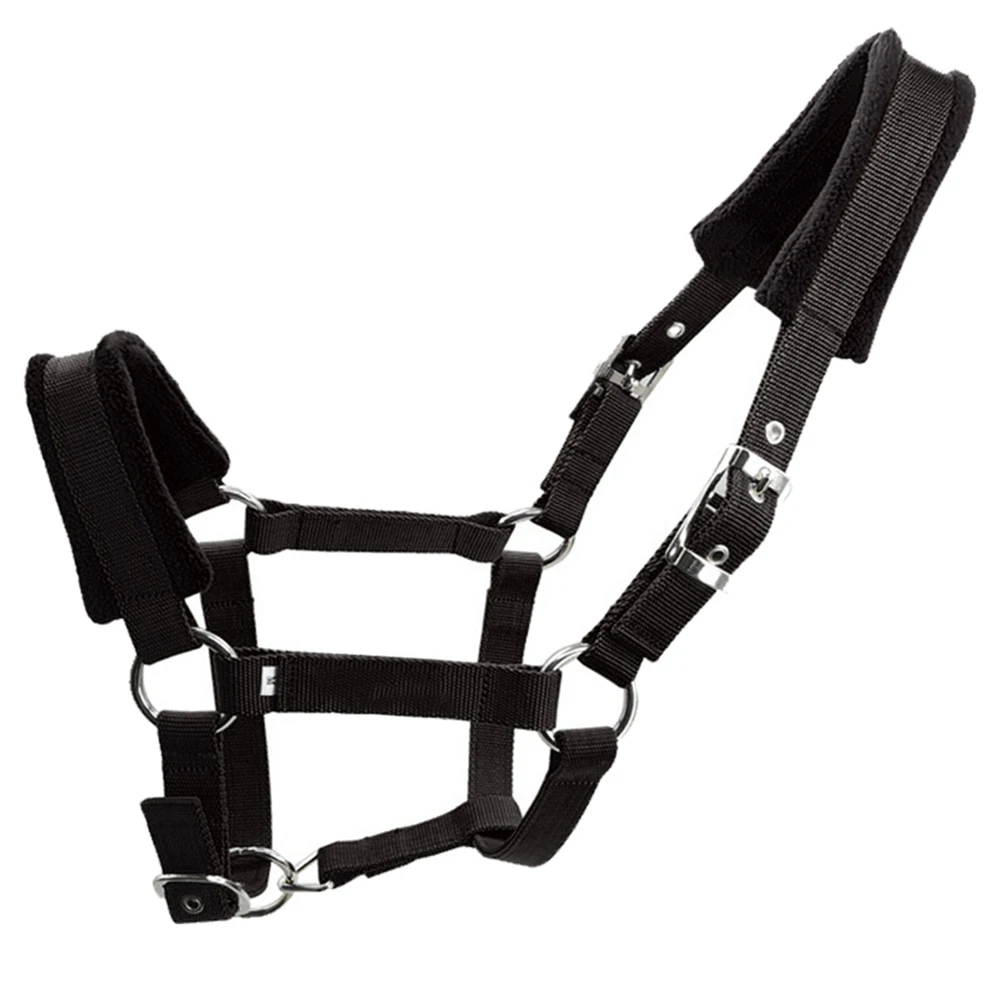 

Sports Practical Accessories Multiple Sizes Double Layered Outdoor Adjustable Strap Fleece Padded Detachable Horse Halter