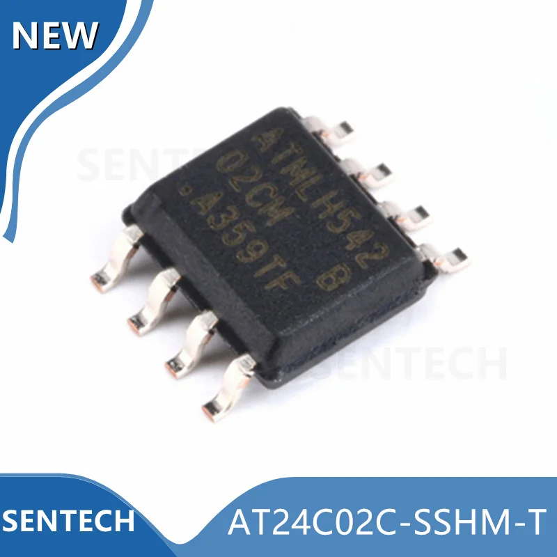 10 шт./лот новый оригинальный телефон SOP-8 EEPROM память 2 кбит 1 МГц AT24C02C
