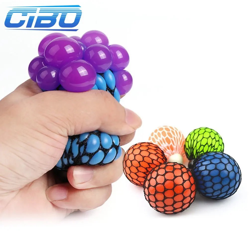 

Новый 5 см ручной Сжимаемый Виноградный Шар фиджет-шар игрушка Miniatu