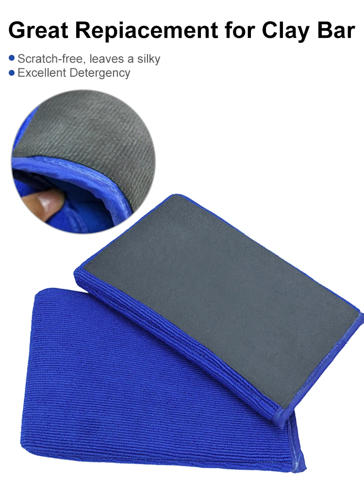 

1/2Pcs Car Wash Magic Clay Bar Pad Mitt Sponge Polishing Pad before Auto Care Wax Applicator Car Paint Repair Auto Wash Tools