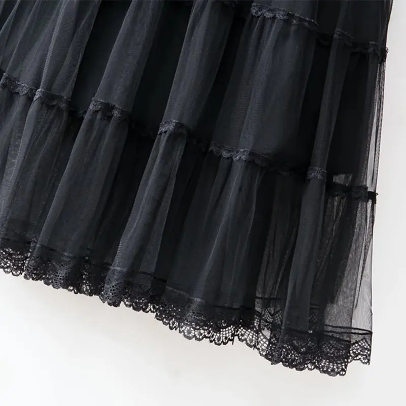 Женская винтажная длинная юбка Y2K Mexh