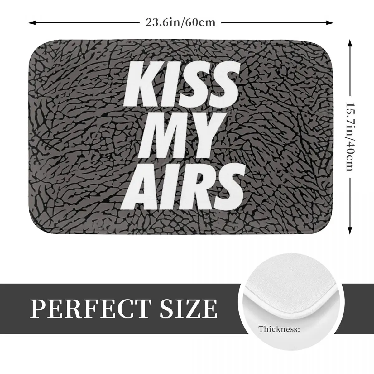 Нескользящий коврик Kiss My Airs напольный водостойкий маслостойкий ковер для кухни