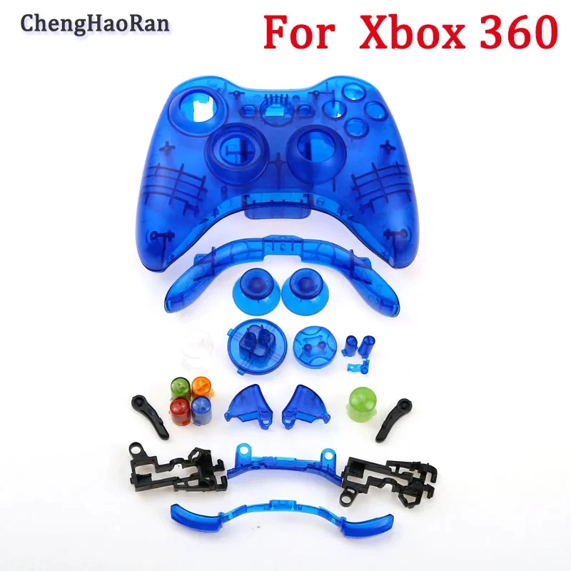 Фото 1 комплект для беспроводного контроллера XBOX 360, полный чехол для геймпада, чехол с комплектами кнопок, аналоговый бампер, аксессуары №4