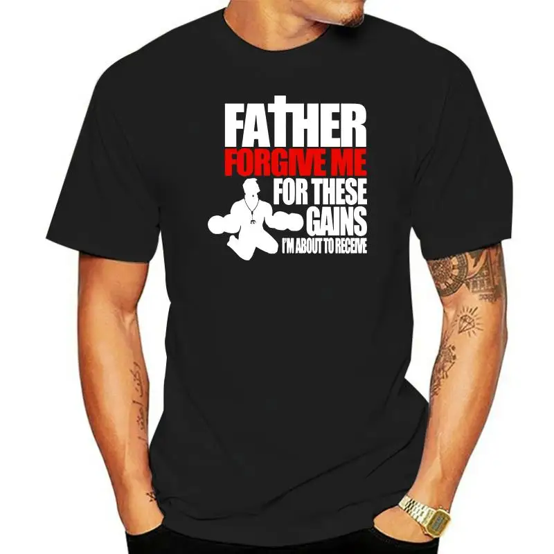 Мужская модная футболка Bro Science Father Forgive Me (2)