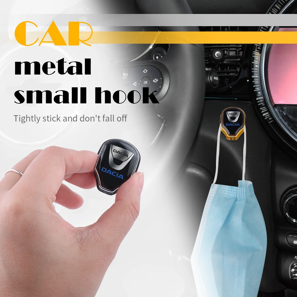 

1/2/4pcs Metal Car Hooks Hanger Sticker Purses Bags Holder Accessories For Renault Clio 4 Megane 2 3 Dacia Duster Captur Logan