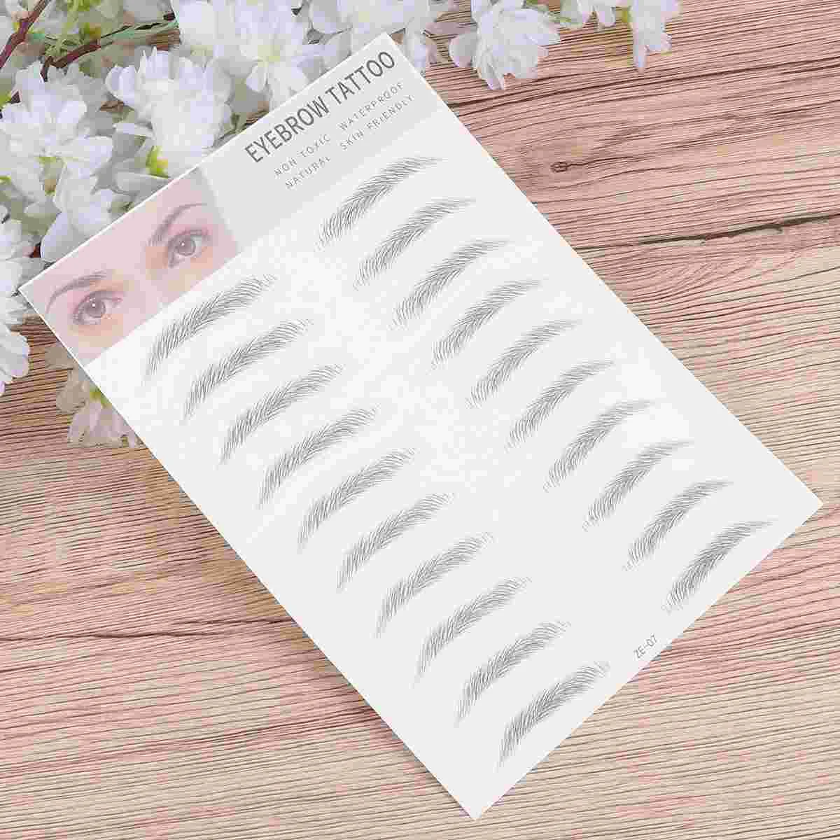 

Stickers Tattooartificial Waterproof Authentic Hair 4D Natural Brow 3D Sticker Shape Stencils Shaping