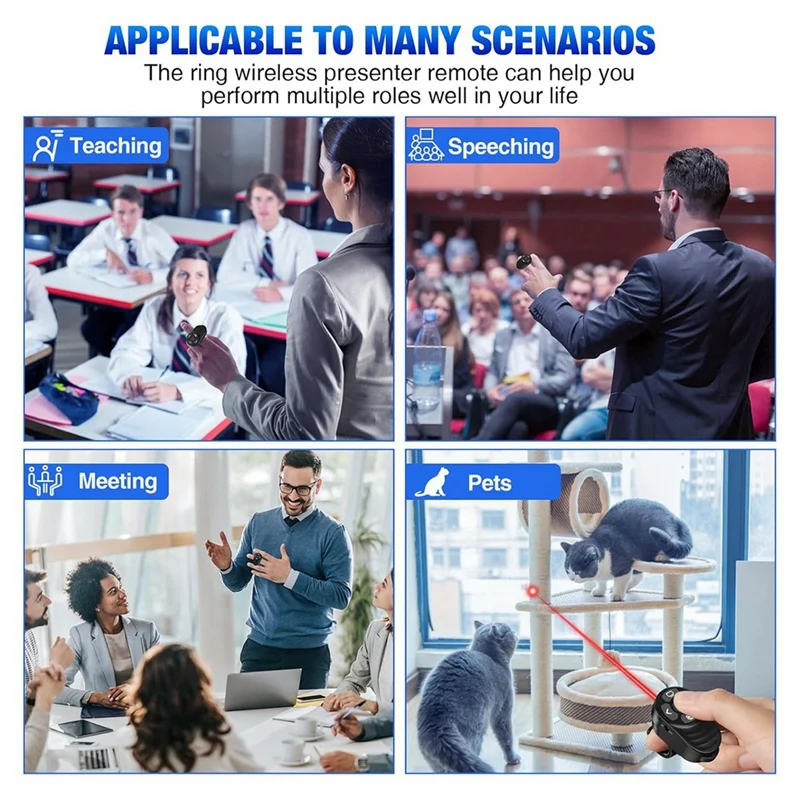 Перезаряжаемый беспроводной кликер для презентации USB типа C