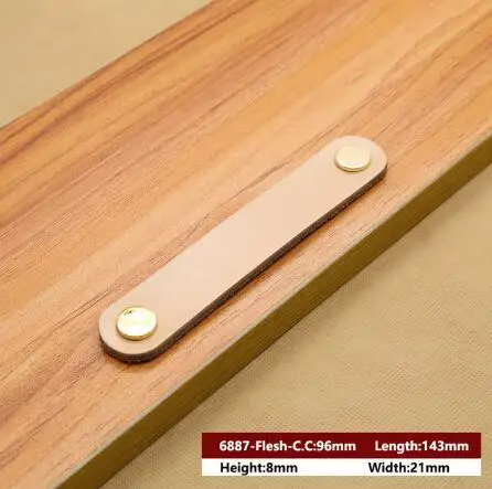 

Мебельные ручки, цинковый сплав, кожаные, коричневые, черные