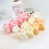 church party handmade silicone clay tools boy girl 3d body 3d art wax mold cake resin molds candle mold