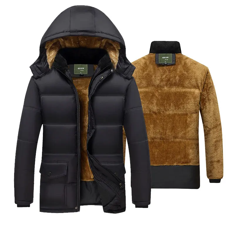 

Мужские зимние парки, куртки, модные теплые хлопковые стеганые куртки, пальто, сохраняющие тепло, повседневное толстое пальто унисекс с длинным рукавом